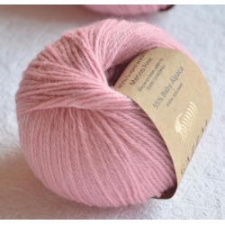 Gazzal Fancy Yarns Моточная пряжа Baby Alpaca материал  альпака цвет розовая пудра 46007
