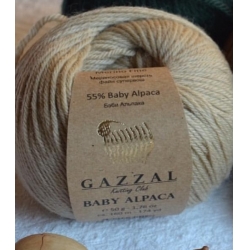 Gazzal Fancy Yarns Моточная пряжа Baby Alpaca материал  альпака цвет бежевый 46005