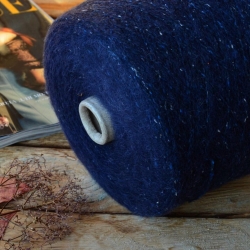 Ecafil Пряжа на бобинах Penny Lane материал альпака+меринос цвет  синий