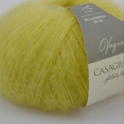 Casagrande Моточная пряжа Vogue материал суперкидмохер, шелк цвет лимон 705