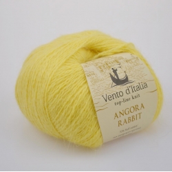 Vento d'Italia Моточная пряжа Angora 70 Rabbit материал  ангора цвет светло-желтый  43