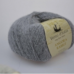 Vento d'Italia Моточная пряжа Angora 70 Rabbit материал ангора цвет серый меланж 11