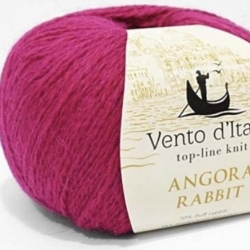 Vento d'Italia Моточная пряжа Angora 70 Rabbit материал ангора цвет розовый флюр 42