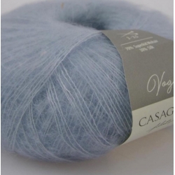 Casagrande Моточная пряжа Vogue материал суперкидмохер, шелк цвет голубой лед 558